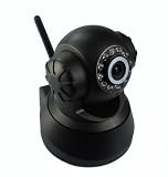 Black Wireless Wifi IR LED IP Camera Night Vision
