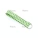 Doliphine Wave Fabric Wristlet Chevron Lanyard Key Chain for Key fob, Key, ID Badge Holder, USB, Purse (Green)