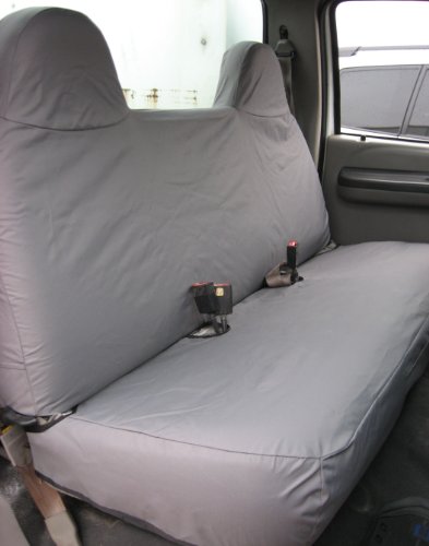 Best Price Exact Seat Covers, F236 C8, Custom Exact Fit Seat Covers Designed For 1999-2007 Ford F250-F550 Bench Seat, Gray Waterproof Endura