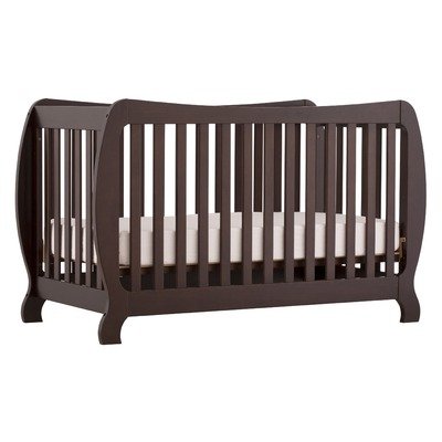 Stork Craft Monza II Fixed Side Convertible Crib, Espresso