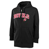 New Jersey Devils Black Signature Full-Zip Fleece Hooded Sweatshirt
