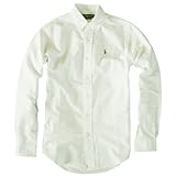 (ラルフローレン) RALPH LAUREN オックスフォード メンズ シャツ カスタムフィット ボタンダウン 長袖シャツ ホワイト Sサイズ