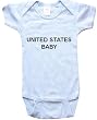 UNITED STATES BABY - USA BABY - Country Series - White, Blue or Pink Onesie / Baby T-shirt