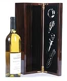 IMAGE OF Red Vanilla Vanilla Bar 4-Piece Wine Accessory Set in Piano Varnish Box