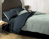 Columbia Down Alternative Comforter Set, Navy, Full/Queen