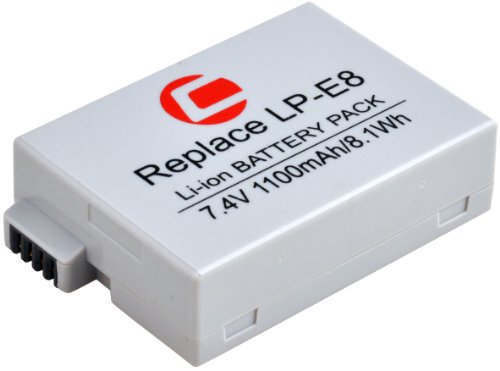 Carat Electronics Lithium-Ion Akku f&uuml;r Digitalkameras (Canon LP-E8, 7,4V, 1100 mAh) Preisvergleich