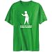 T-Shirt Mens Green " save the planet learn Japanese " Languages Large