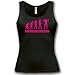BODYBUILDING EVOLUTION - Damen Tank Top Shirt Schwarz / Pink Gr. M