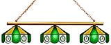 MLB Oakland Athletics Three Shade Stained Glass Billiard Table Lamp
