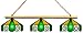Imperial Oakland Athletics Licensed Three Shade Stained Glass Billiard Table Lamp