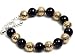 Silver Stone Bracelet Italian Beads, Size: 8"