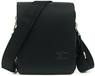 Cathylin 2016 New Bolsas Femininas Handbags Authentic Brand Kangaroo Leather Bags Male Shoulder Briefcase Cross Body Men Messenger Bags (black)