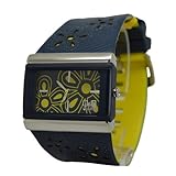 Q and Q Women Analog Watch Blue Case & Leather Band