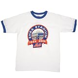 New York Mets Youth Final Season Stadium Ringer T-shirt by Majestic Athletic