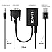 Links 67 VGA to HDMI Scaler/Converter with Audio Support and USB for Power- Black