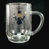 Review PSUK  / Ethnic Cartoon Tankard Glass. Can be personalised with up to 13 characters/letters