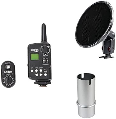 Godox Wireless Trigger + Receiver + Dish with Grid + Protector Cover for WITSTRO Speedlite Flash