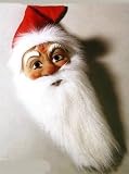 Weihnachtsmann Maske mit Plüschbart Weihnachten
