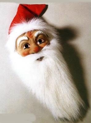 Childrens Toyshop  Garten & Freizeit : Weihnachtsmann Maske mit Plüschbart Weihnachten