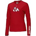 Nike Fresno State Bulldogs Cardinal Ladies Classic Logo Long Sleeve T-shirt