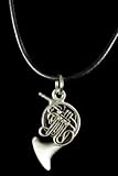 French Horn Necklace - Pewter