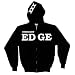 EDGE - Straight Edge - Black Zip Up Hoodie