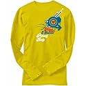 T-Shirt Long Sleeve Yellow " Kiss Me , I Dance Pinoy Rap " Music