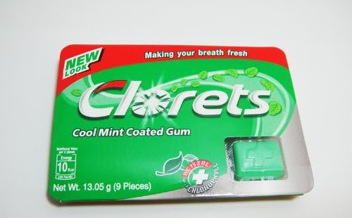 Clorets Cool Mint Coated Chewing Gum 13.05g Set of 3