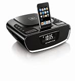 Sharper Image Clock Radio and Dock for iphone ipod with Built-in CD Player