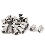 uxcell　リベットナット　ローレットボディ　ナットねじ　シルバートーン　304ステンレススチール　20枚