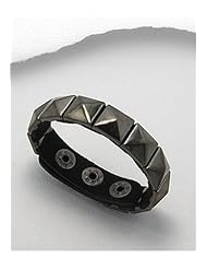 Bronze Plastic Colored Enamel Bracelet In White Base
