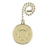 Light Bulb Polished Brass Pull Chain