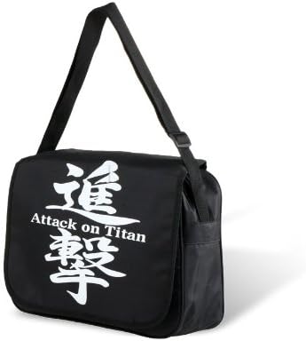 Sky Buddy Anime Attack on Titan Water-resistant Shoulder Bag (Black)