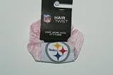 NFL Pittsburgh Steelers Pink Hair Scrunchie Ponytail Holder