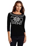 Sofie Women's Fairisle 100% Cashmere Snowflake Sweater