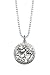 Picture of Amazon.com Collection:Sterling Silver "The Ties Between Sisters Are the Strongest Bond" Reversible Pendant Necklace with Cubic Zirconia Heart, 18"