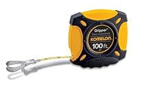 Komelon 9901 Gripper Closed Case Long Steel Tape Measure, 100-Feet
