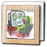 Review 3dRose LLC  / For The Herring Impaired - 6 Inch Tile Napkin Holder