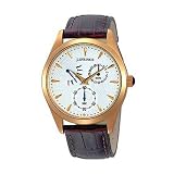 Image of J.Springs Gents Classic Retrograde Leather Strap Watch - BLM007
