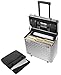 Vaultz Legal Size Locking Mobile Business Case, Treadplate (VZ00810), Silver