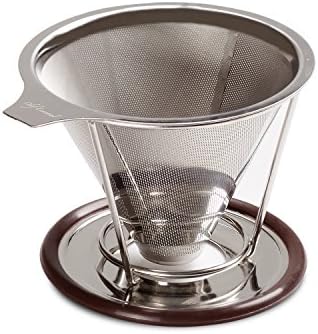 Chef Essential Stainless Steel Permanent Coffee Filter / Pour Over Cone Dripper