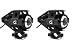 LEEBO U5 LED Super Power Spot Beam Light Fog Lamp 2 Pcs Black for Royal enfield classic chrome RS.1400.00