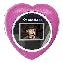 Axion AXN9100P 1.1-Inch Heart Shaped Mini Digital Picture Frame (Pink)