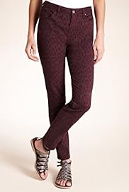 Indigo Collection Animal Print Denim Jeans