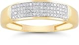 Men's 1/4 Carat Diamond Wedding Band in 14K Yellow Gold