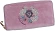 Juicy Couture Zip Around Wallet Velour Dusty Orchid