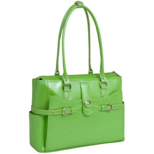 McKleinUSA WILLOW SPRINGS 96561 Green Leather Ladies' Briefcase