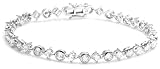 Image of Buckley Ladies Rhodium Tennis Bracelet