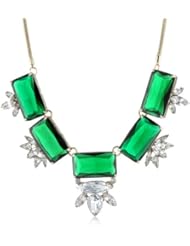 Noir Jewelry Holiday Statement Necklace, 17.5" + 2" extender