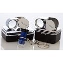 SE 10X 20X 30X 21mm Chrome Loupes Pocket Magnifier New 3Pc